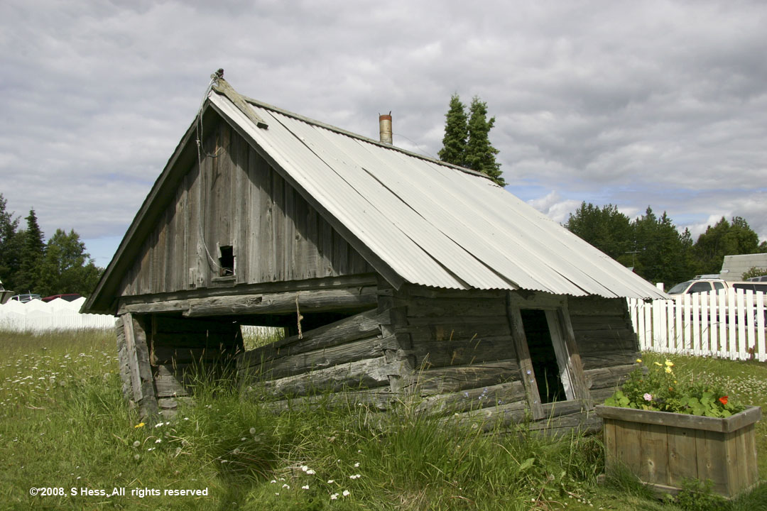Remains of one of the oldest houses in Kenai